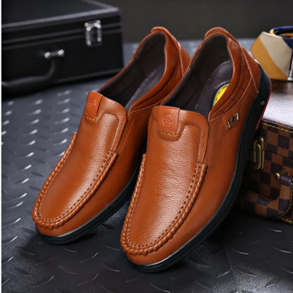 Zapatos ortopédicos de cuero para negocios británicos para hombre