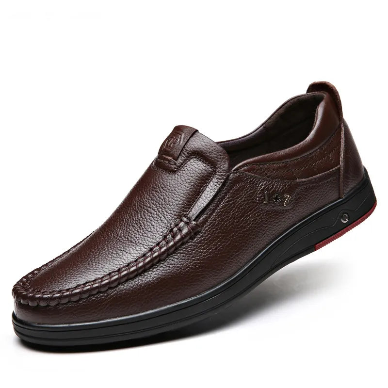 Zapatos ortopédicos de cuero para negocios británicos para hombre