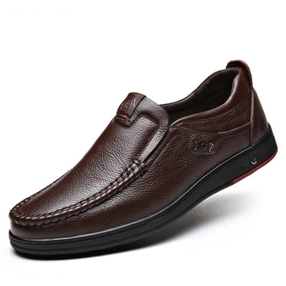 Zapatos ortopédicos de cuero para negocios británicos para hombre