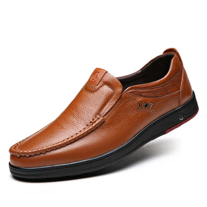 Zapatos ortopédicos de cuero para negocios británicos para hombre