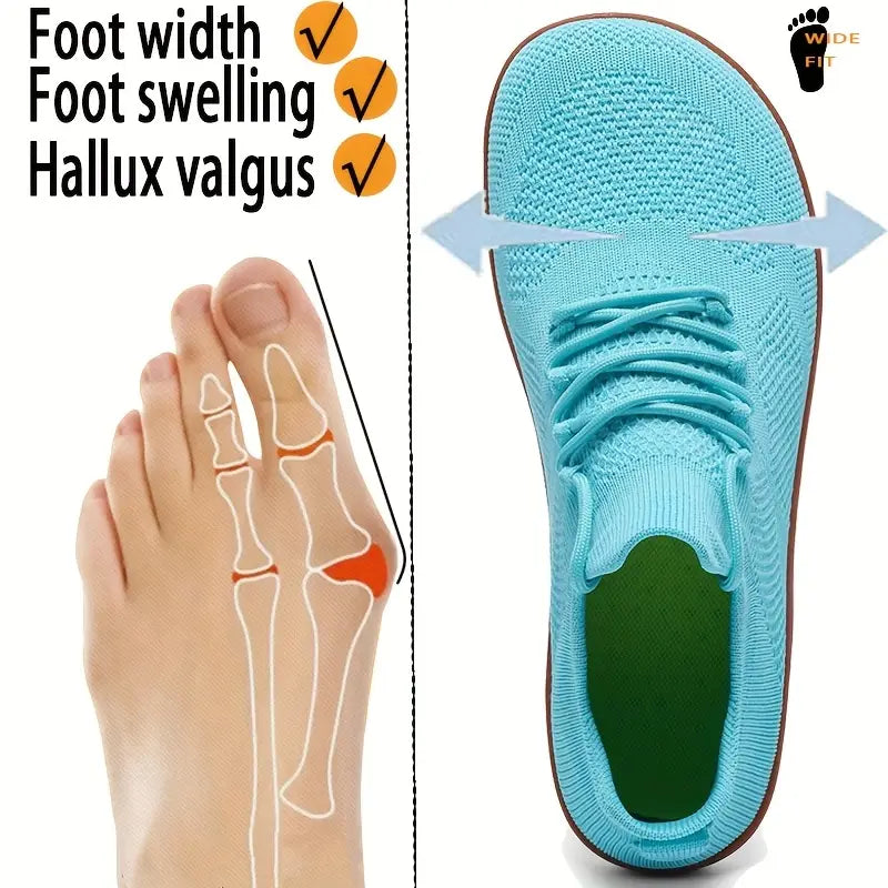 Last Day 50% Off❤️ WideOrthoFit™ Barefoot Slip-on Shoes, Orthopedic Walking Shoes for Men & Women