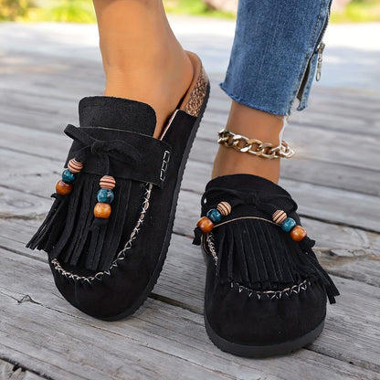 Women's Slip-on Shoes, Wedge Heel Thick Soled Sandals