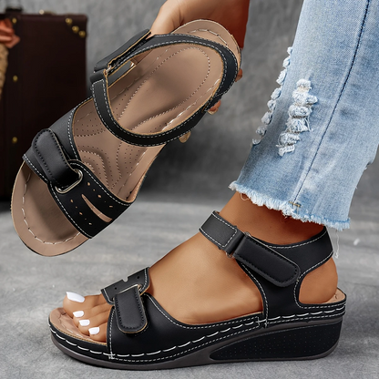 Last day Promotion 49%❤️ Women's Wedge Platform Sandals with Adjustable Strap