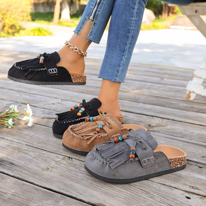 Women's Slip-on Shoes, Wedge Heel Thick Soled Sandals
