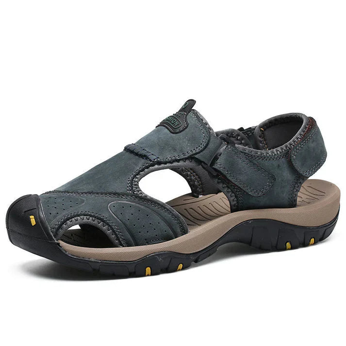On This Week Sale off 50%🔥 Men's Outdoor Leather Orthopedic Summer Sandals