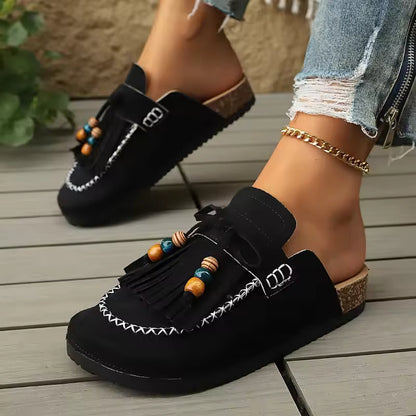 Women's Slip-on Shoes, Wedge Heel Thick Soled Sandals