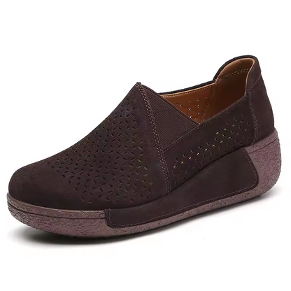 Spring & Summer 50% Off💝 Women’s Orthopedic Flats Platform Walking Shoes, Comfort Leather Loafers