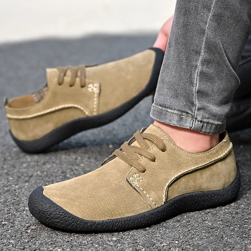 Summer Promotion 49% Off💝 Men's Premium Suede Orthopedic Walking Shoes - Breathable, Anti-Skid, All-Day Comfort