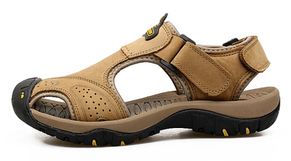 On This Week Sale off 50%🔥 Men's Outdoor Leather Orthopedic Summer Sandals