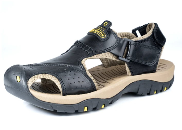 On This Week Sale off 50%🔥 Men's Outdoor Leather Orthopedic Summer Sandals