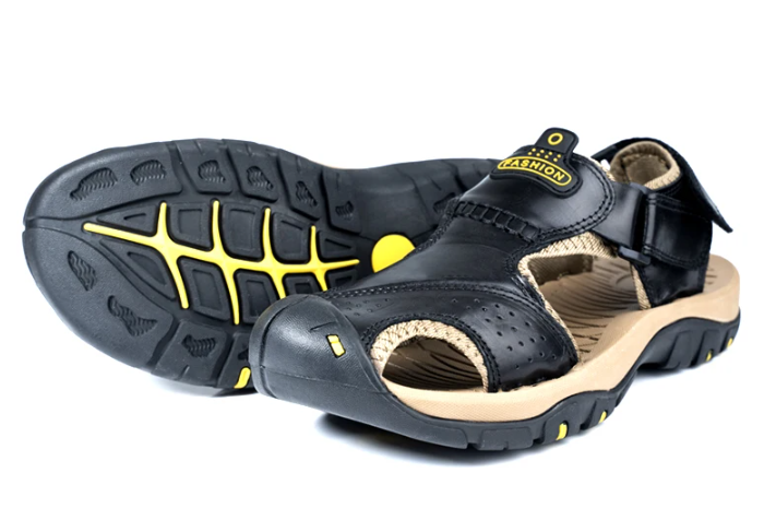On This Week Sale off 50%🔥 Men's Outdoor Leather Orthopedic Summer Sandals