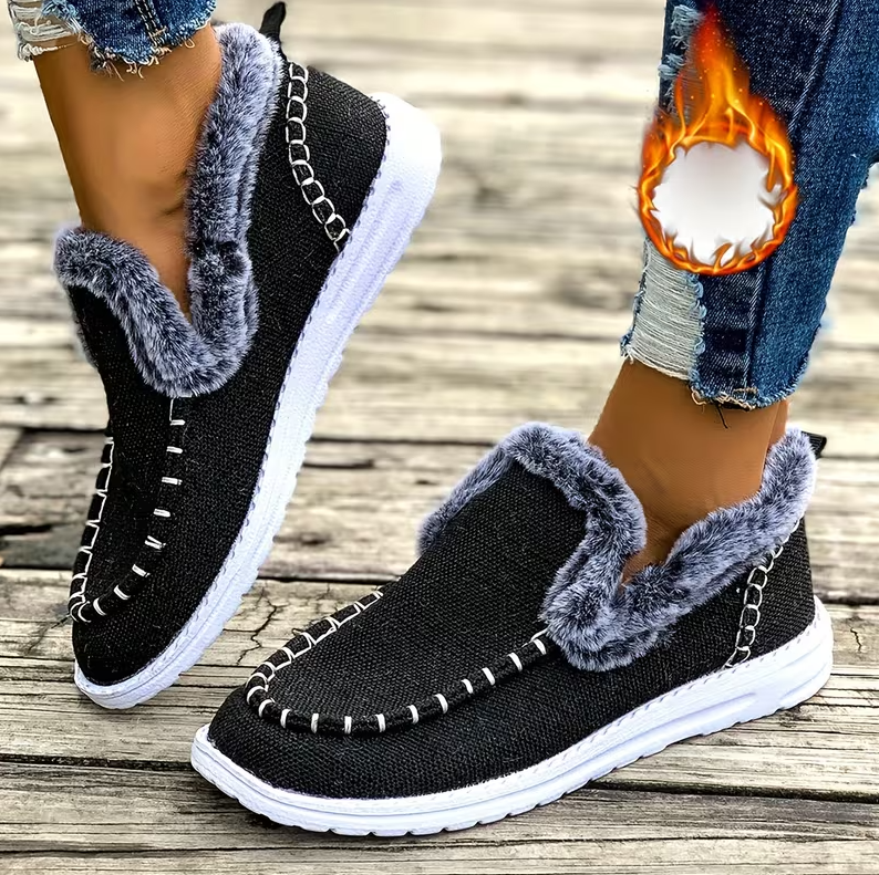 Early Fall Promotion 49% OFF❤️ Women’s cozy fleece walking slip-ons winter shoes