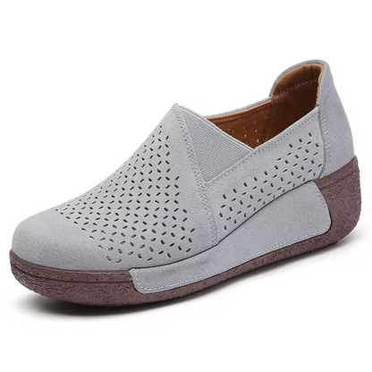 Spring & Summer 50% Off💝 Women’s Orthopedic Flats Platform Walking Shoes, Comfort Leather Loafers