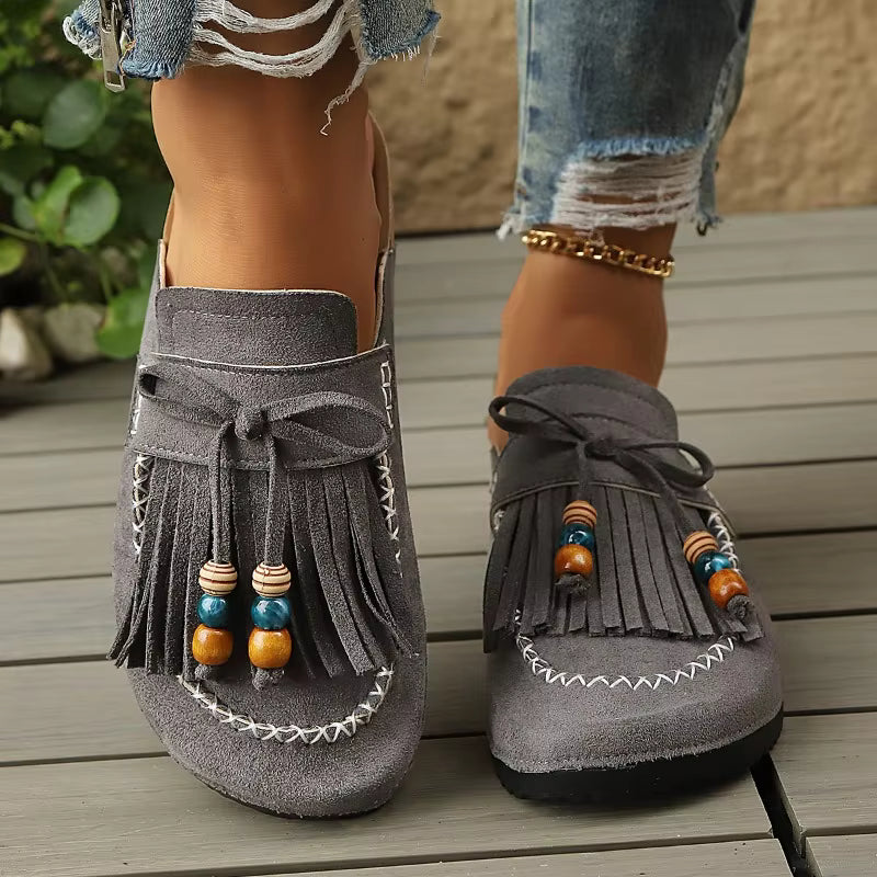 Women's Slip-on Shoes, Wedge Heel Thick Soled Sandals