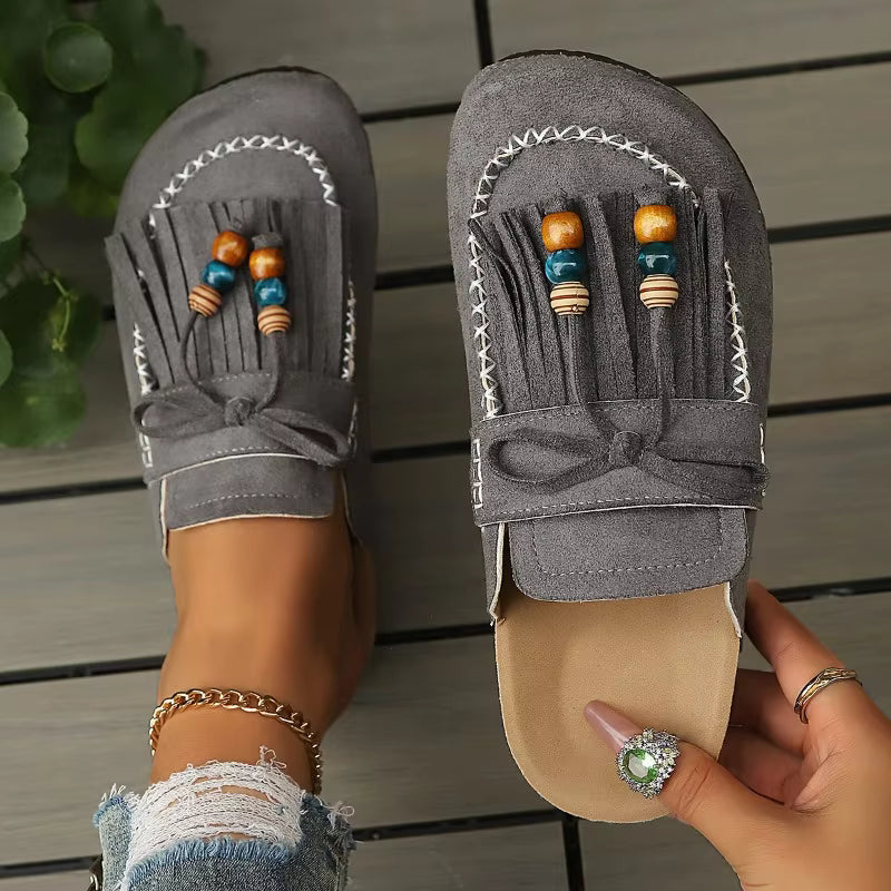 Women's Slip-on Shoes, Wedge Heel Thick Soled Sandals