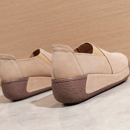 Spring & Summer 50% Off💝 Women’s Orthopedic Flats Platform Walking Shoes, Comfort Leather Loafers