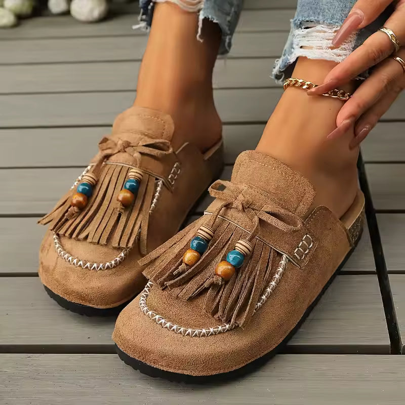 Women's Slip-on Shoes, Wedge Heel Thick Soled Sandals