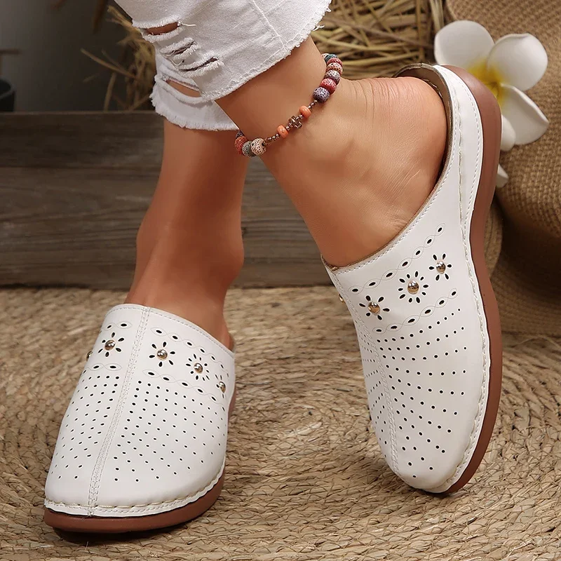 Summer Sale 50% Off❤️ Women’s Cloud Comfort Orthopedic Mule Slippers