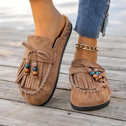 Women's Slip-on Shoes, Wedge Heel Thick Soled Sandals
