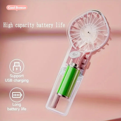 🔥Summer Sale 50% Off ❄️2-in-1 Handheld Portable Spray Mist Fan with USB Rechargeable