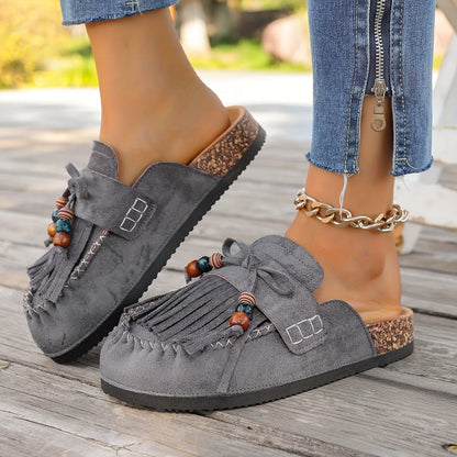 Women's Slip-on Shoes, Wedge Heel Thick Soled Sandals
